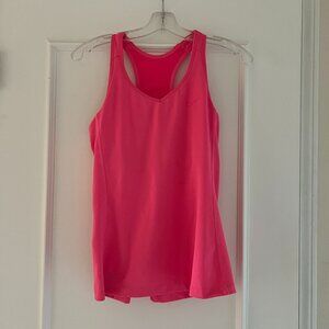 Nike Women's Dri-Fit Racer Perforated running racerback tank Pink Large